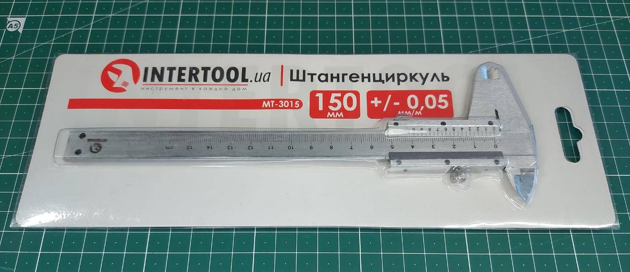 

Штангенциркуль 150мм, +/- 0.05мм/м. INTERTOOL MT-3015
