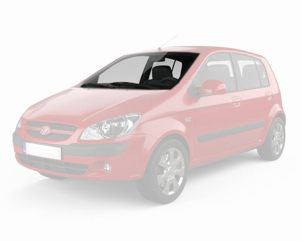 

Лобовое стекло Hyundai Getz (2002-2011) /Хюндай Гетс, Зелёный