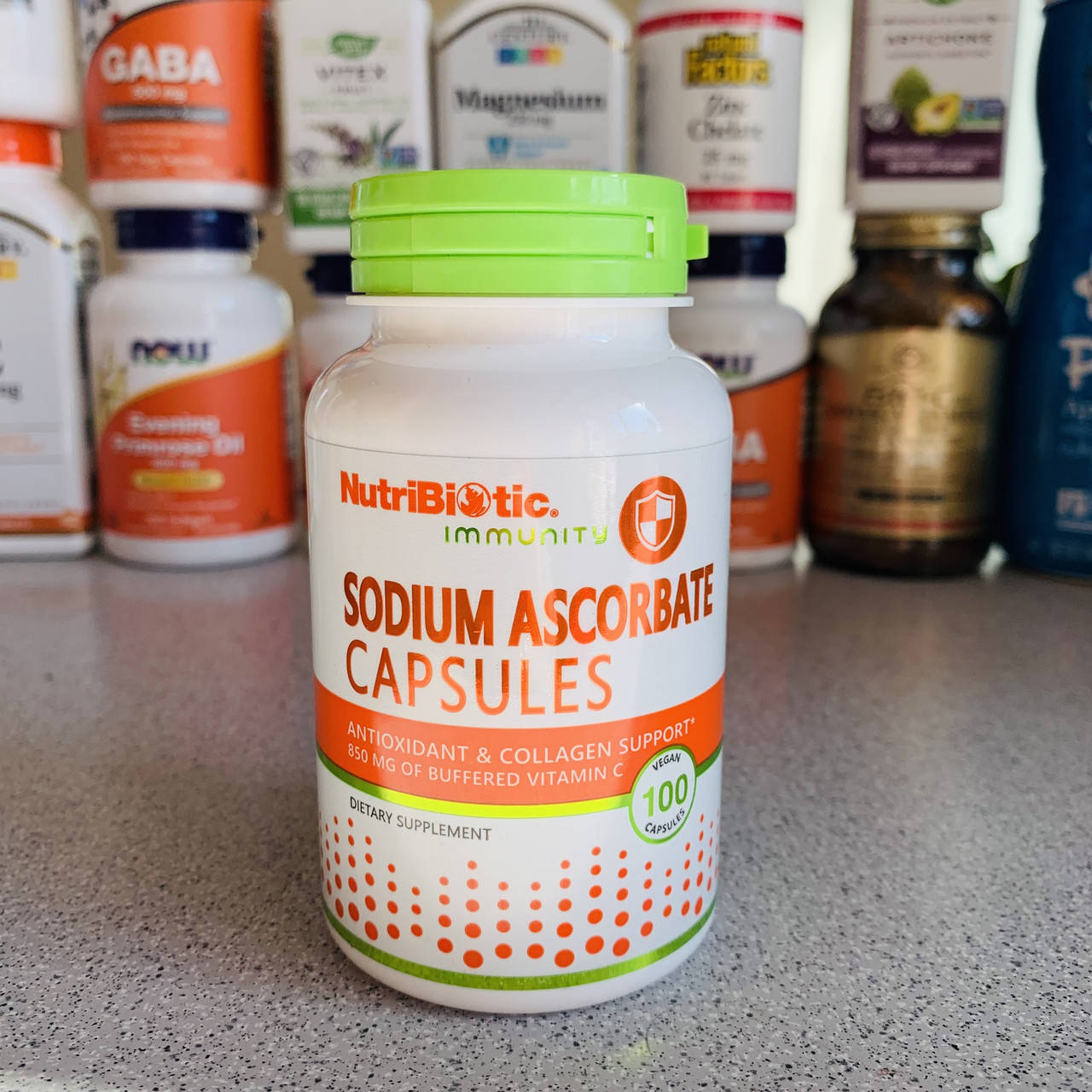 

NutriBiotic, Immunity, аскорбат натрия, 100 веганских капсул