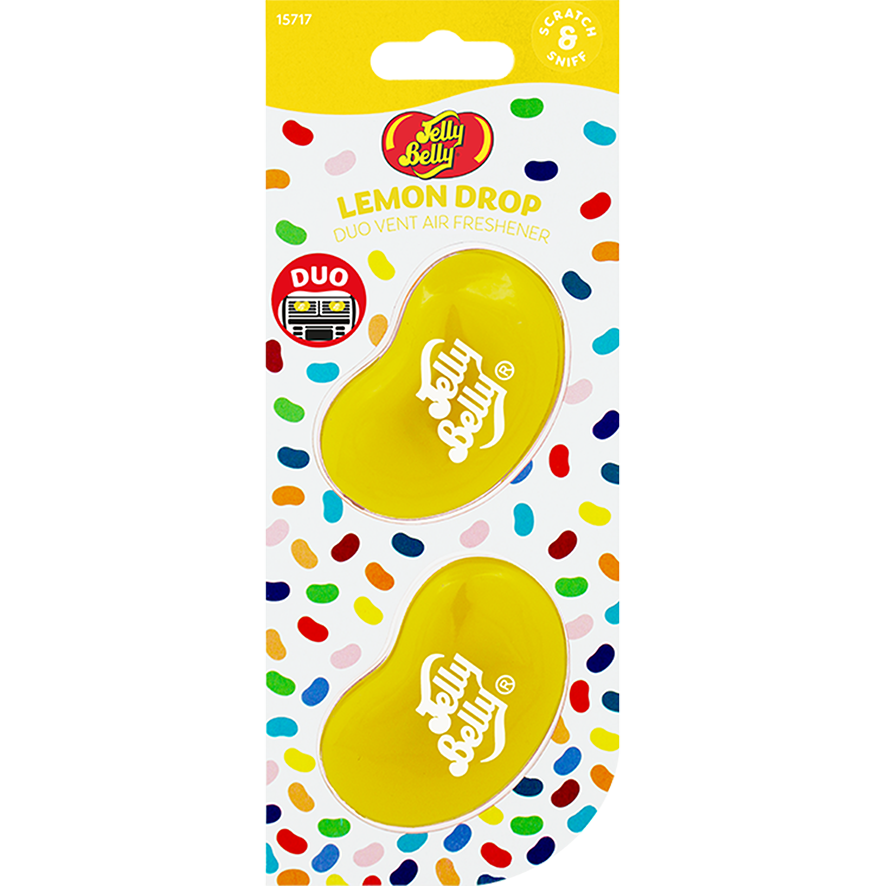 

Освежитель воздуха для авто 3D мини 2шт. Лимонный леденец Jelly Belly арт.15717