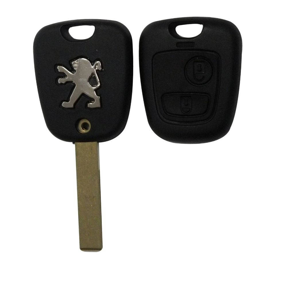 

Корпус ключа Peugeot 307 406 Partner 206 с лезвием HU83 и VA2