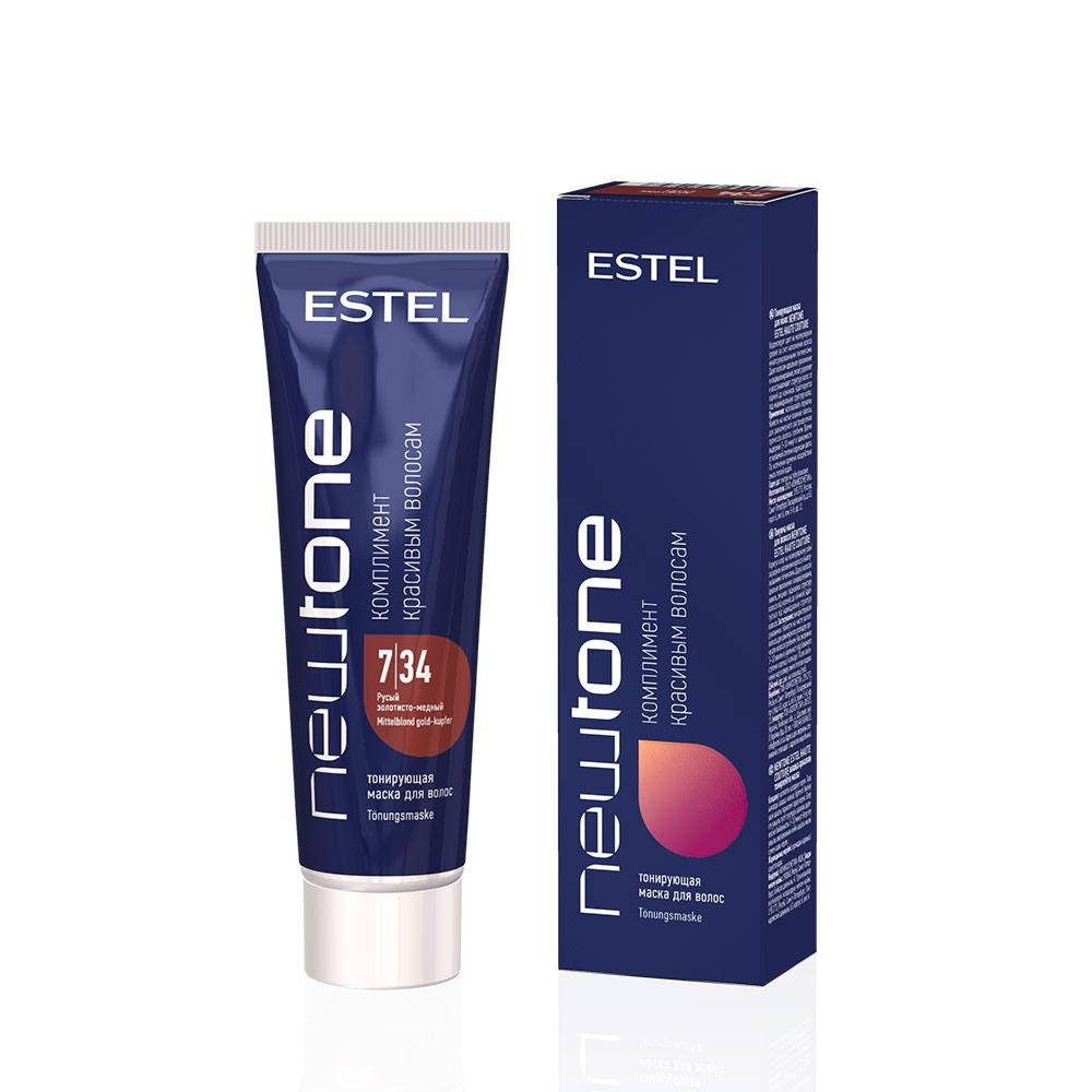 

Тонирующая маска для волос Estel Newtone 7/34 Русый золотисто-медный 60 мл