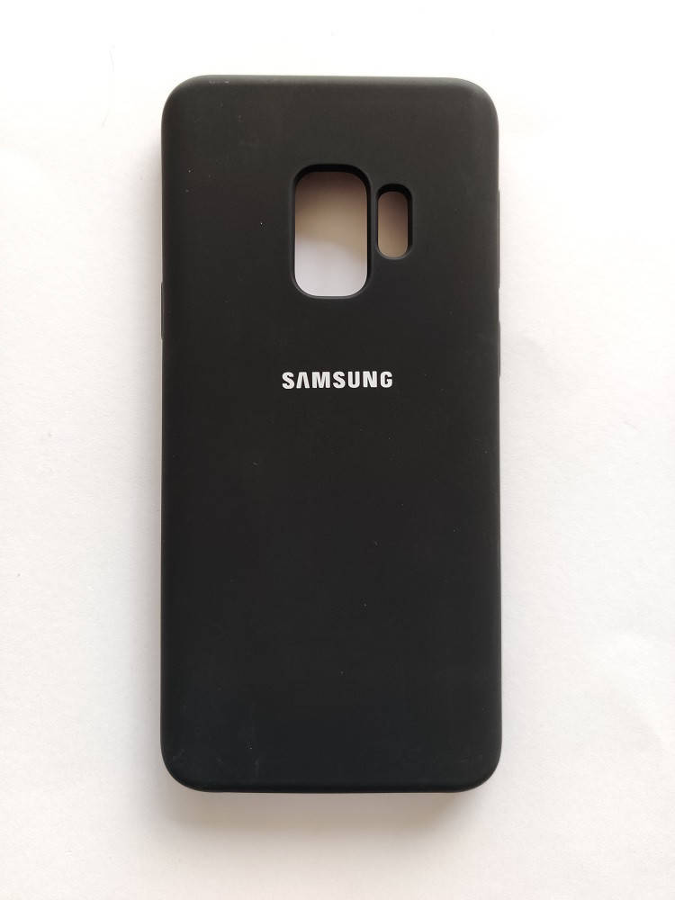 

Силиконовый чехол для Samsung Galaxy S9 Черный микрофибра soft touch