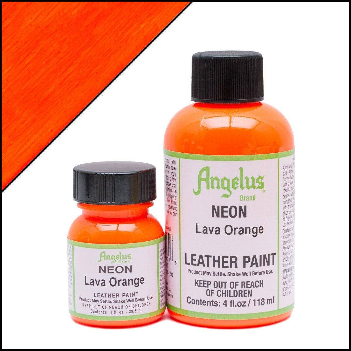 

Краска для кожи Angelus NEON Lava orange (Лавовый апельсин), Оранжевый