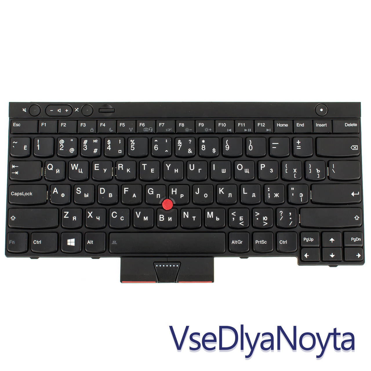

Клавиатура для ноутбука LENOVO (Thinkpad: T430, T430i, T430S, T530, T530I, X230, X230i, X230S) rus, black, Черный