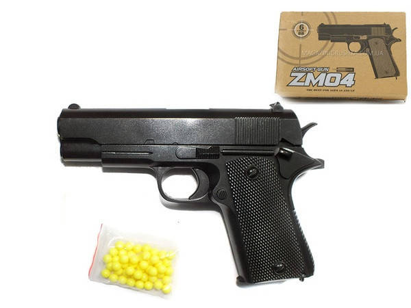 

ZM04 Детский пистолет металл пластиковый корпус