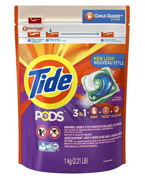 

Капсулы для стирки универсальные Tide 3-в-1 Весенний луг, 42 шт.
