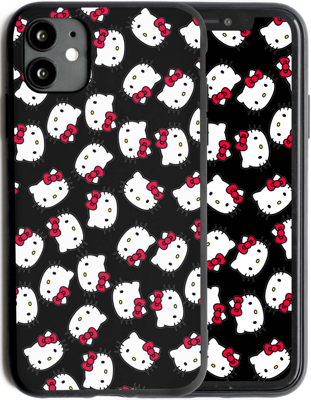 

Силиконовый черный чехол с принтом "Hello Kitty" для iPhone 11