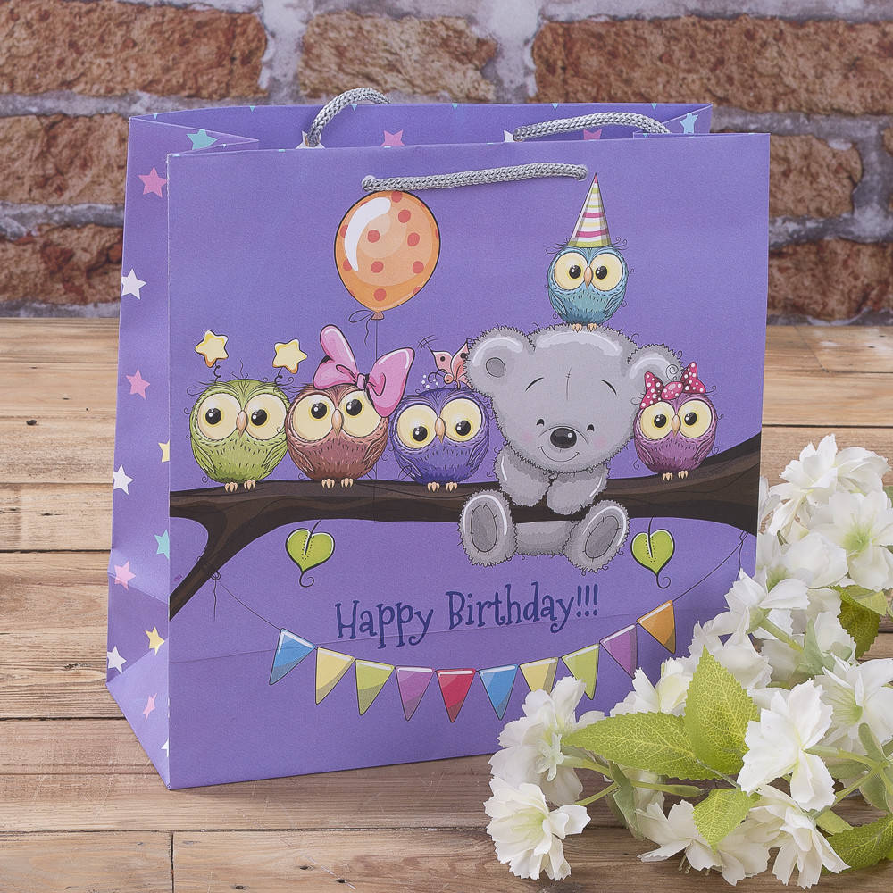 

Пакет 23*23*10 "совушки"