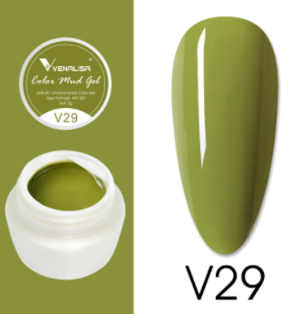 

Гель-краска Venalisa Color Mud Gel, 5г, №29 (ярко-оливковый)