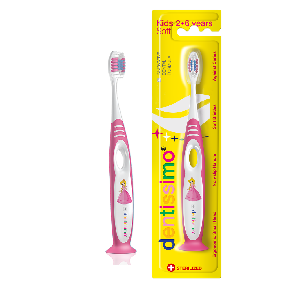 

Детская зубная щетка (2-6 лет) Dentissimo Kids