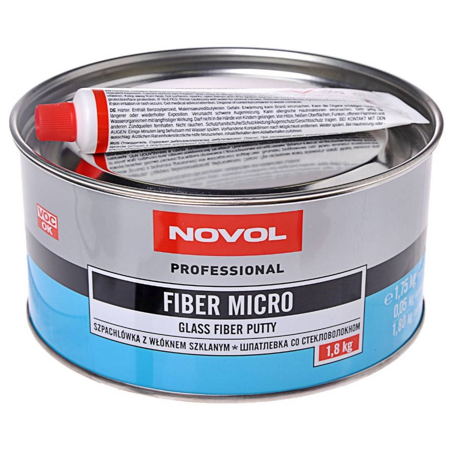 

Шпаклевка Novol Fiber Micro стекловолокнистая 1.8 кг
