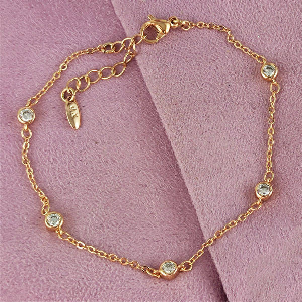 

Браслет Xuping 17,5/20,5 см медицинское золото позолота 18К А/В 4-0423