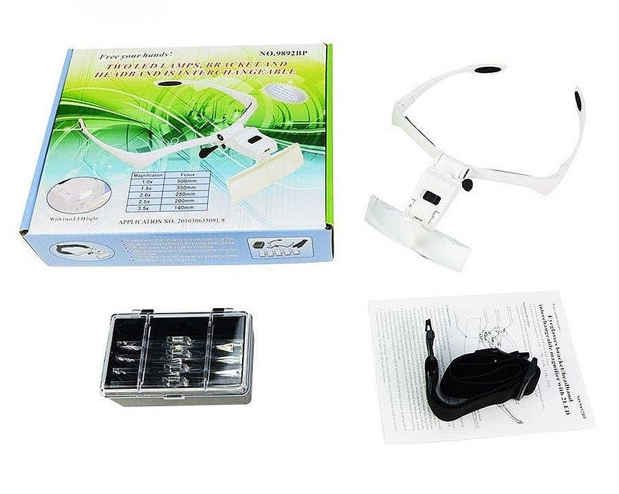 

Очки лупа бинокулярные со светодиодной подсветкой 9892bp