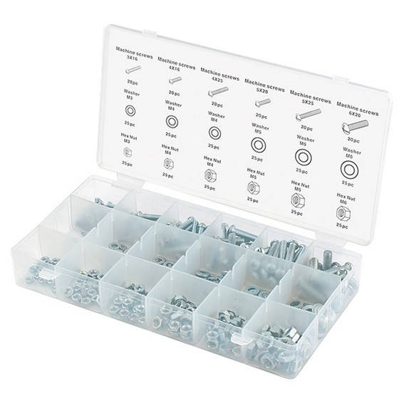 

CИБРТЕХ Набір гвинтів, гайок, шайб, 420 предм .// СИБРТЕХ