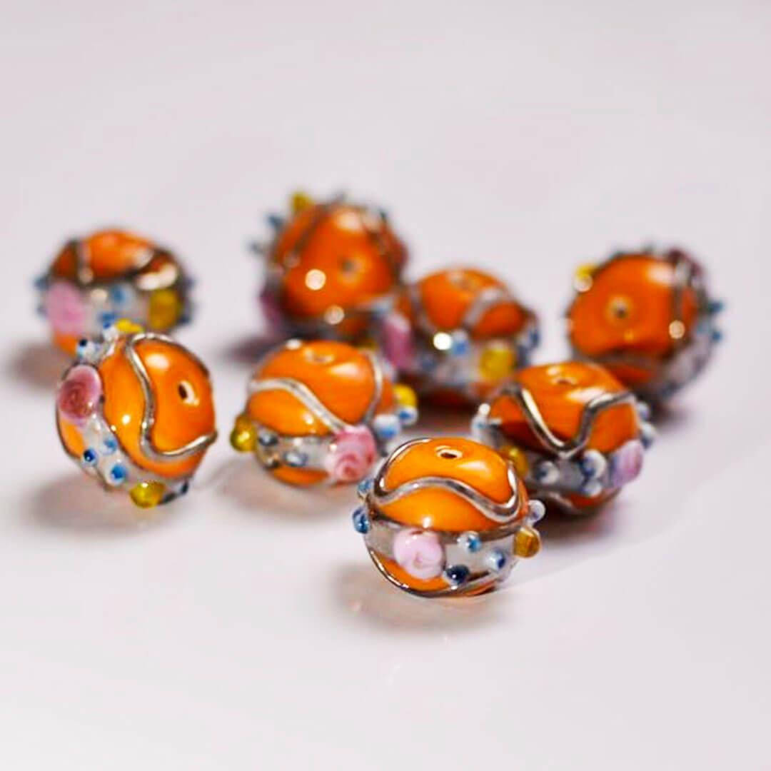 

Скляна намистинка жовта кругла 16 мм, 1, Жовтий