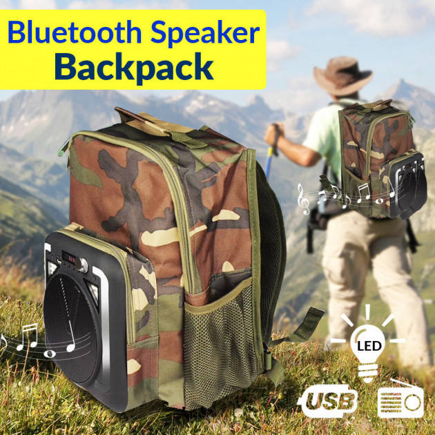 

Рюкзак туристический Бумбокс Оutdoor backpack speakers со встроенной колонкой