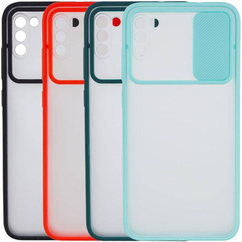 

CMATE Чехол со шторкой на камеру Samsung A02s (чехол шторка на Самсунг А02с), Красный
