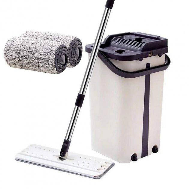 

Швабра с отжимом с ведром Scratch Cleaning Mop Моющая для уборки и мытья пола Польша