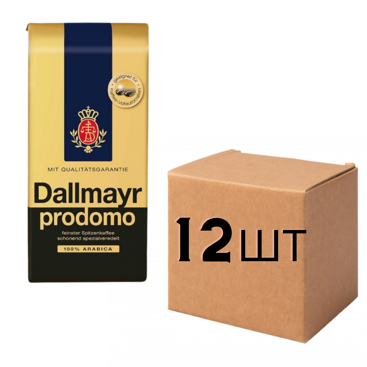 

Ящик кофе в зернах Dallmayr Prodomo 500 гр ( в ящике 12 шт)