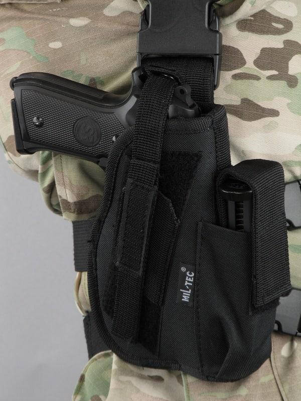 

Кобура тактическая для пистолета набедренная Mil-Tec черная, Черный