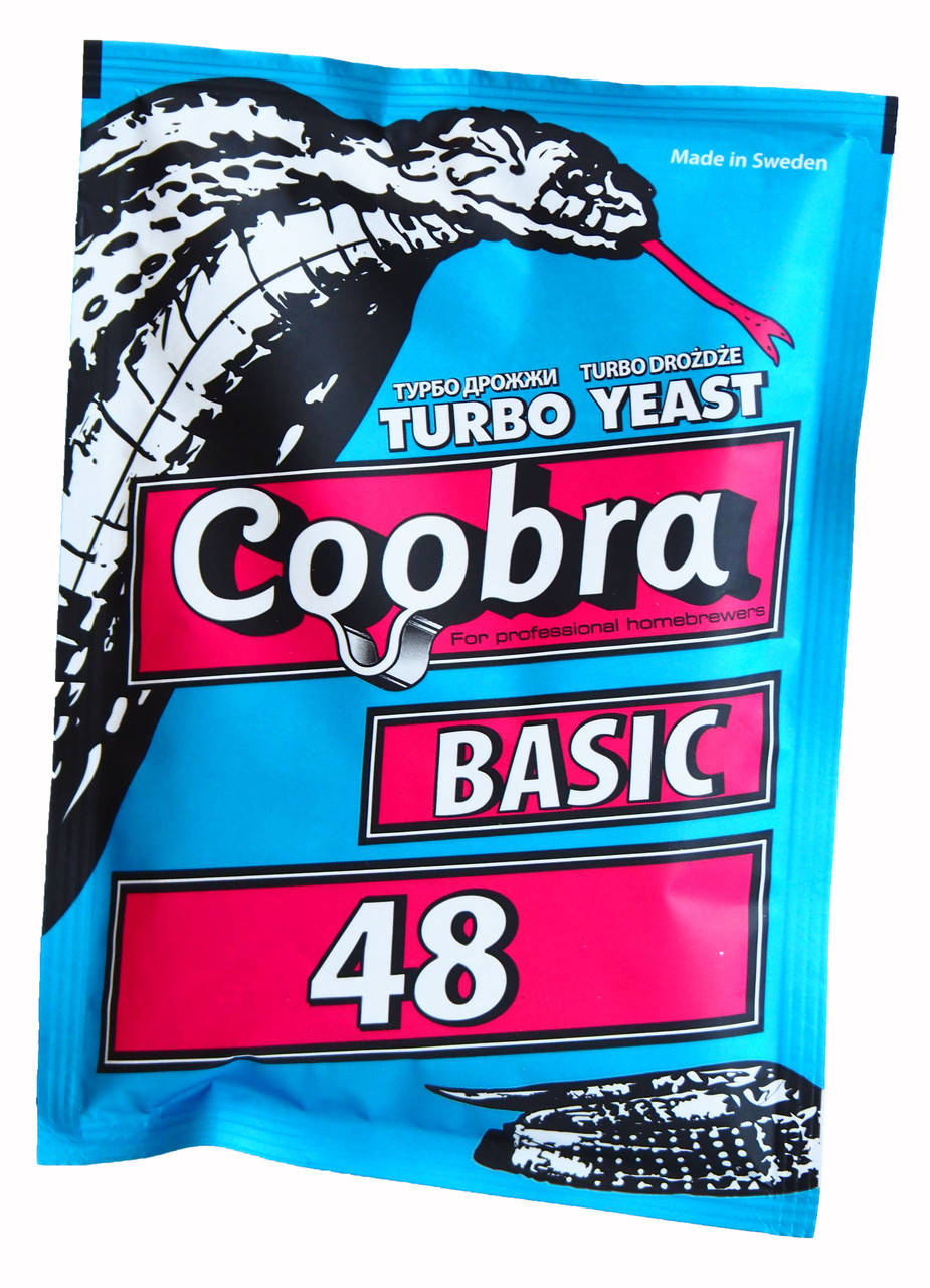 

Cухие турбо дрожжи Coobra Basic 48