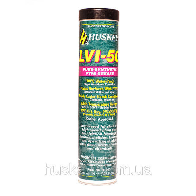 

HUSKEY ™ LVI-50 PURE-SYNTHETIC PTFE GREASE (0.4 кг)
