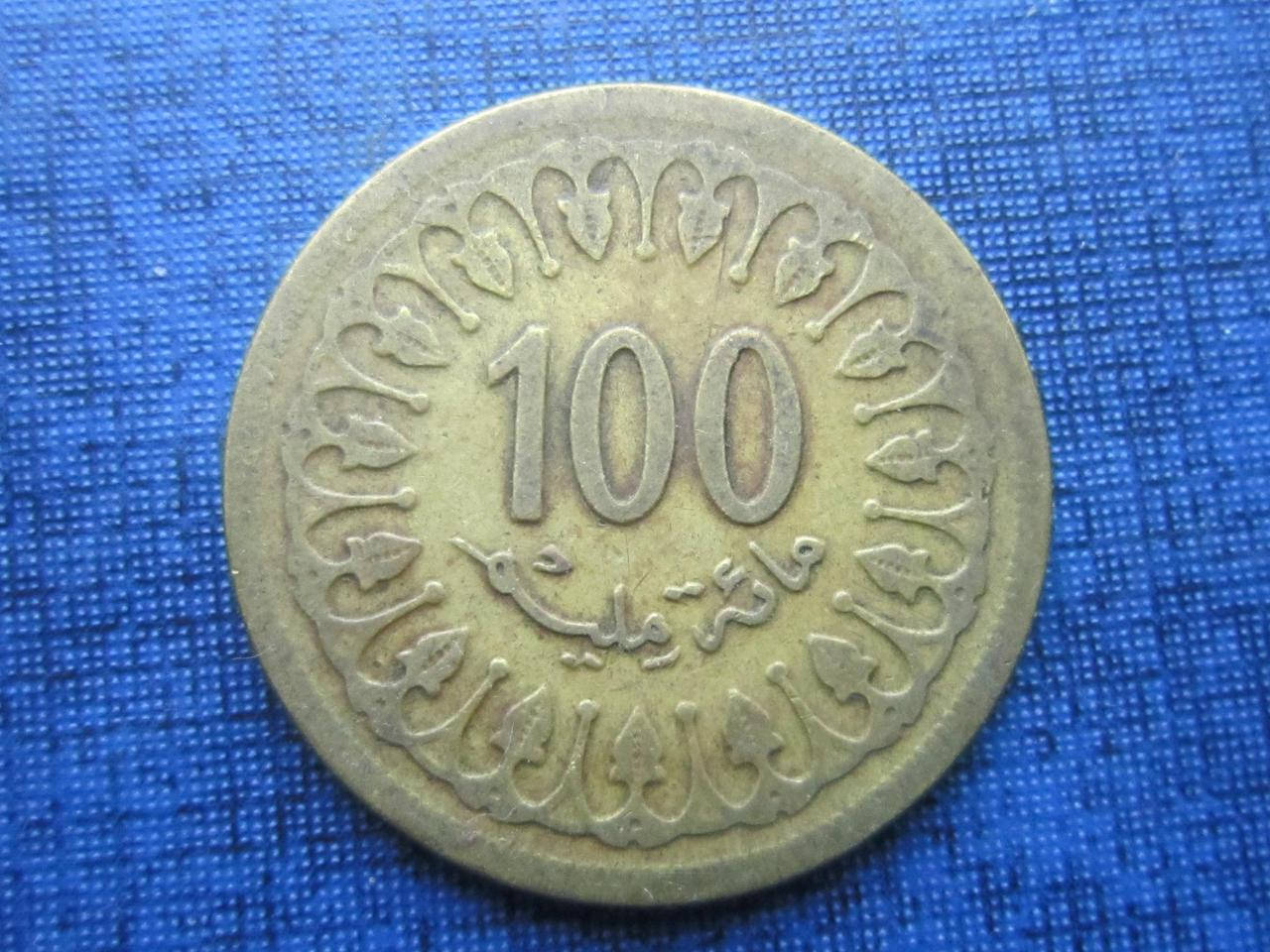 

Монета 100 миллим Тунис 1983