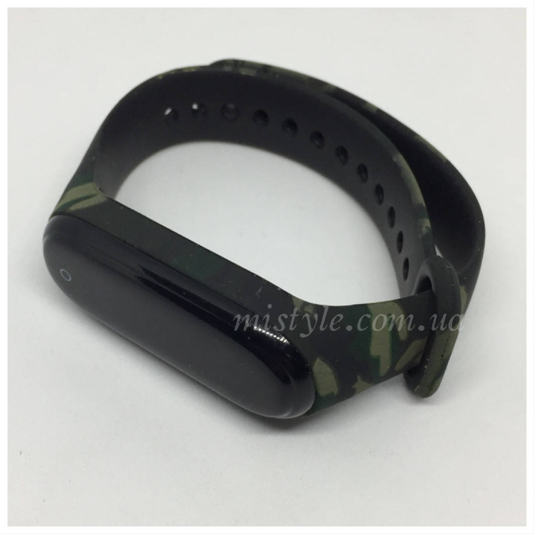 

Ремешок mi band 3 mi band 4 камуфляж зелёный