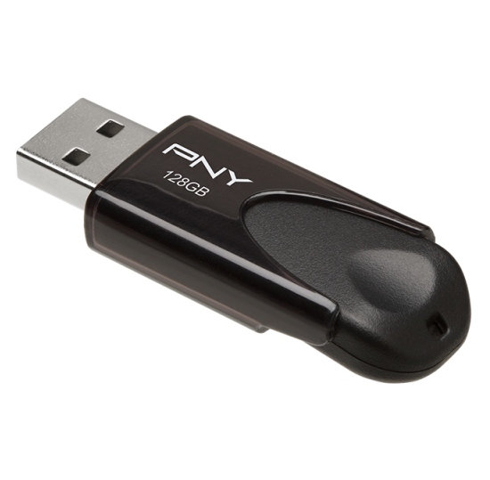 

USB 128G PNY usb2.0 Attache4 Black, Черный