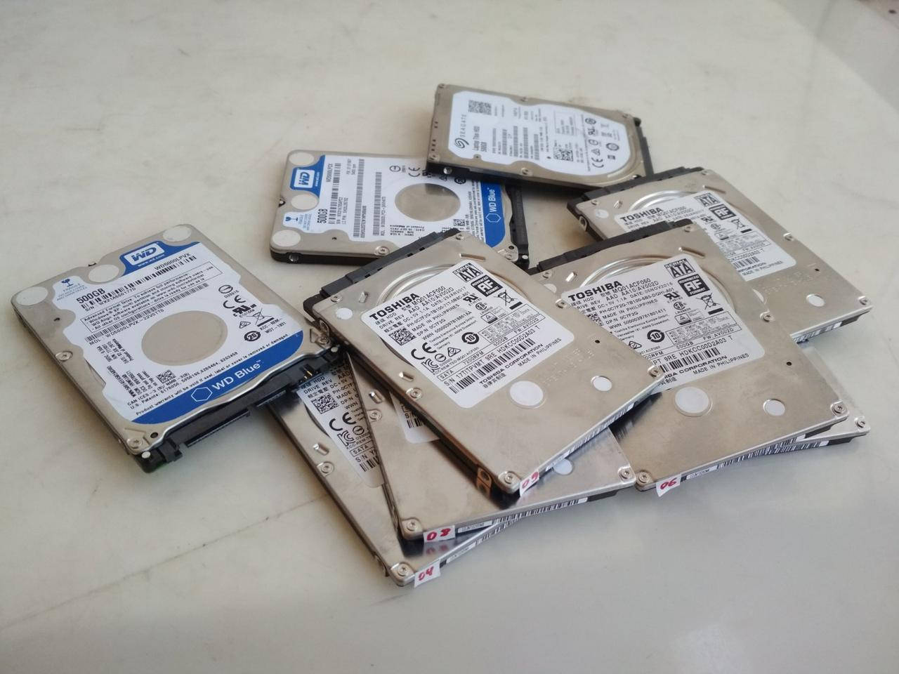

2.5" HDD для ноутбука 500GB SATA - WD Seagate Hitachy Fujitsu и т.д.