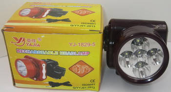 

Налобный фонарик Yajia YJ-1829-5, Черный