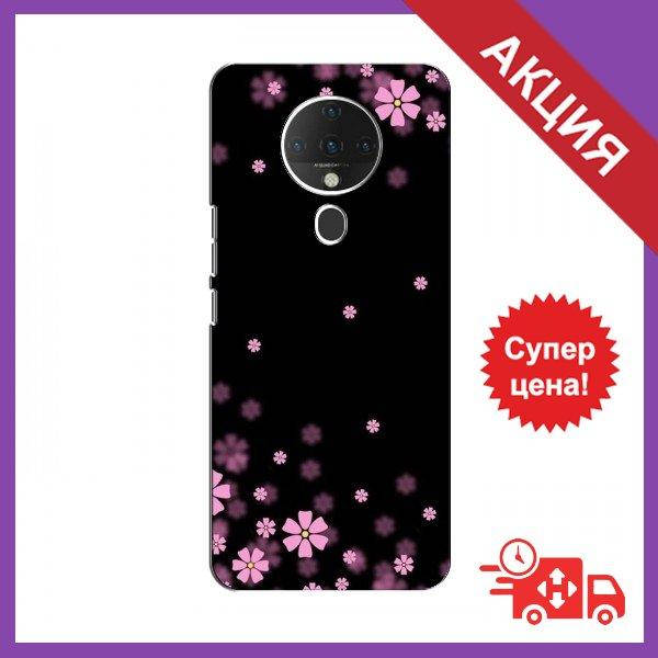 

Чехол для TECNO Spark 6 / Бампер на TECNO Spark 6 / Чехол для Техно (Розовое цветение)