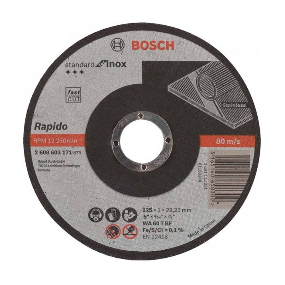 

Круг отрезной Bosch Standard Inox 2608603171 125*1*22,23 мм