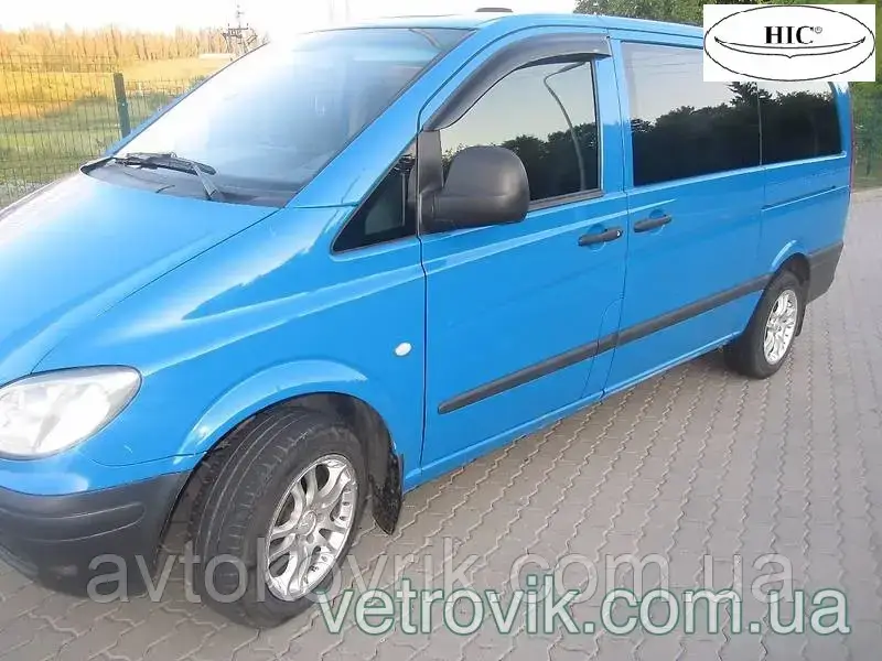 

Ветровики на Мерседес Вито В-639 2003-2014 Хик накладные