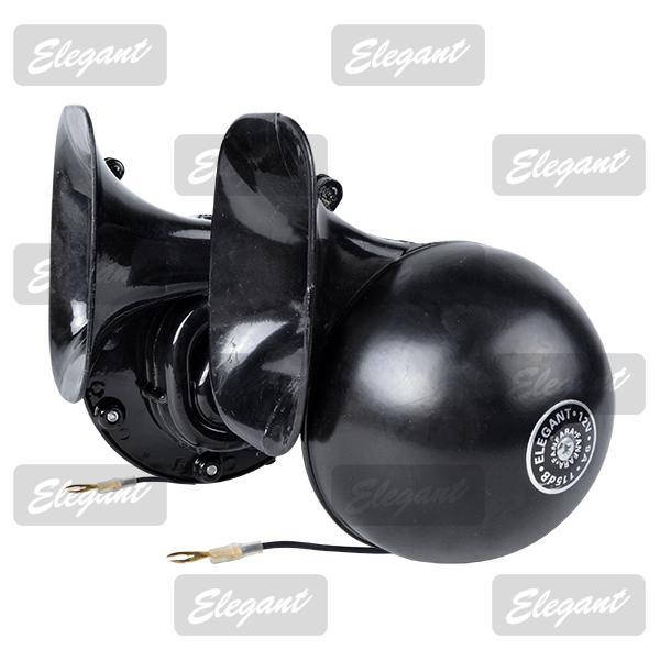

Сигнал автомобильный улитка 12v "Еlegant" длина 115mm черный "ВОЛГА" 100791