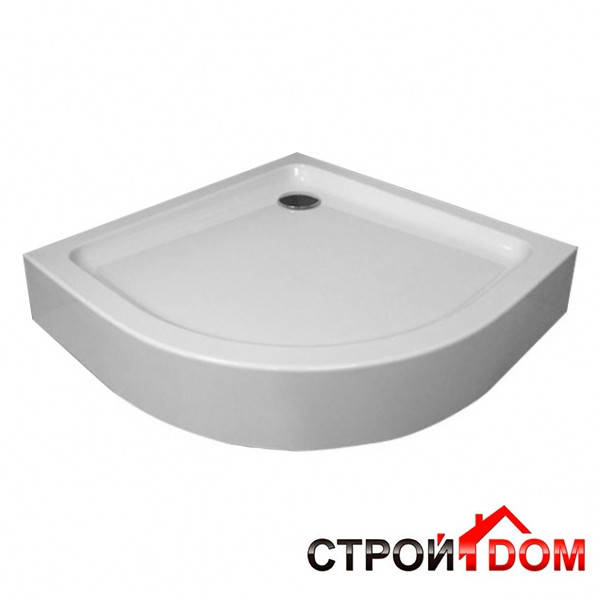 

Полукруглый душевой поддон SunStar 100х100 белый