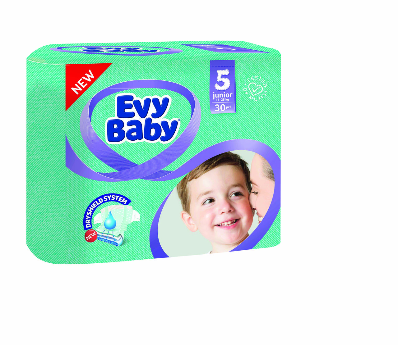 

Подгузники детские Evy baby junior elastic twin 5 (11-25 кг) 30 шт