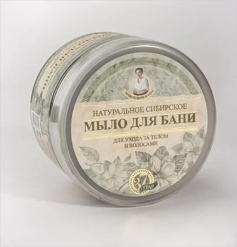 

Травы и сборы Агафьи Черное мыло для бани 500мл