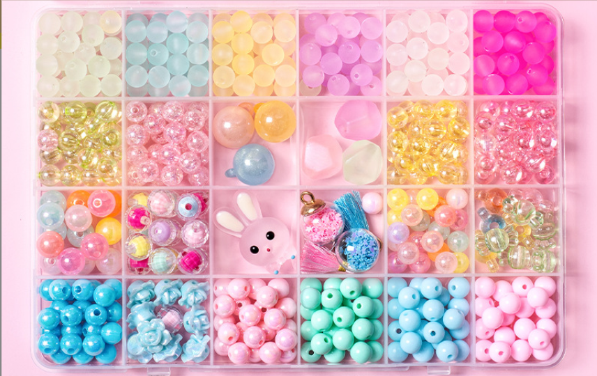 

Детский набор для творчества Beads Set Бусины бисер кристаллы (08/19) Разноцветный