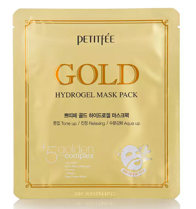 

Гидрогелевая маска с золотом Petitfee Gold Hydrogel Mask Pack 32 мл
