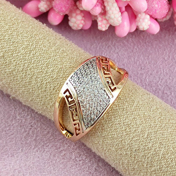 

Кольцо Xuping Грета медицинское золото позолота 18К + родий 19