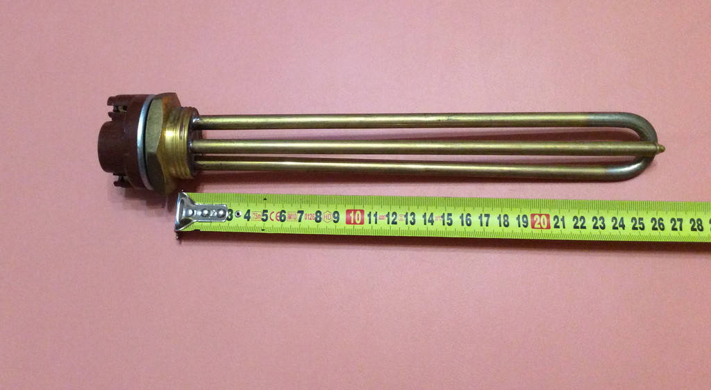 

Тэн прямой 3000W на резьбе 1 1/4" (или 42мм) в комплекте с терморегулятором (Китай)