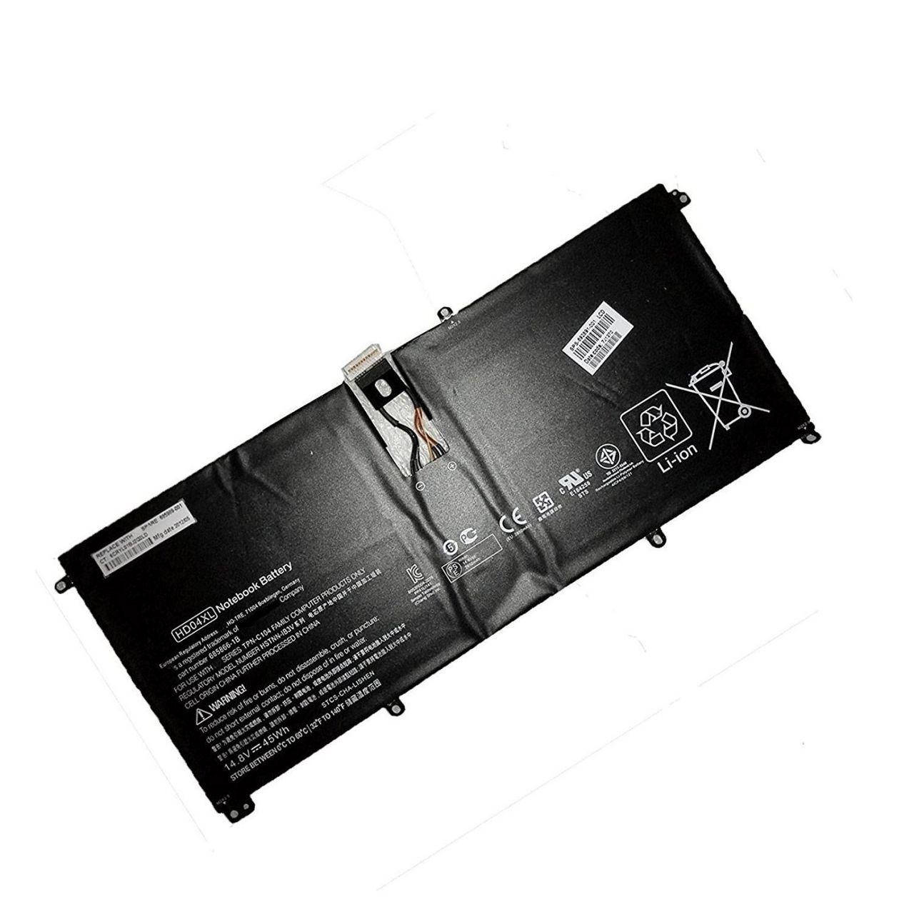 

Аккумулятор для ноутбука HP HD04XL Envy 13-D000 / 14.8 3200mAh / Black, Черный