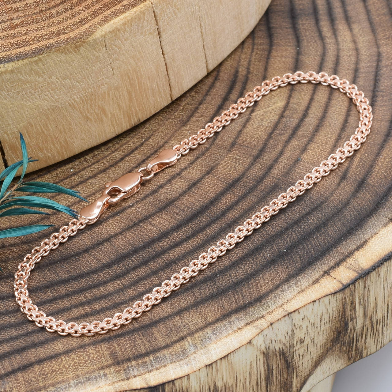 

Браслет Xuping Бисмарк классический 41475 ширина 3 мм позолота РО длина 16