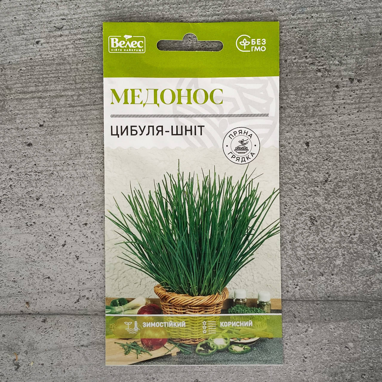 

Лук-шнит Медонос 1 г семена пакетированные Велес
