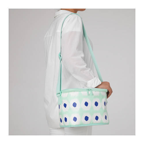 

СОММАР 2017 Сумка-холодильник, белый, голубой, 19x26 см 60361904 IKEA, ИКЕА, SOMMAR 2017, Зелёный