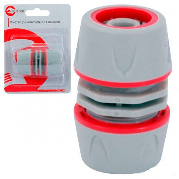 

Муфта ремонтная для шланга 3/4 серая INTERTOOL