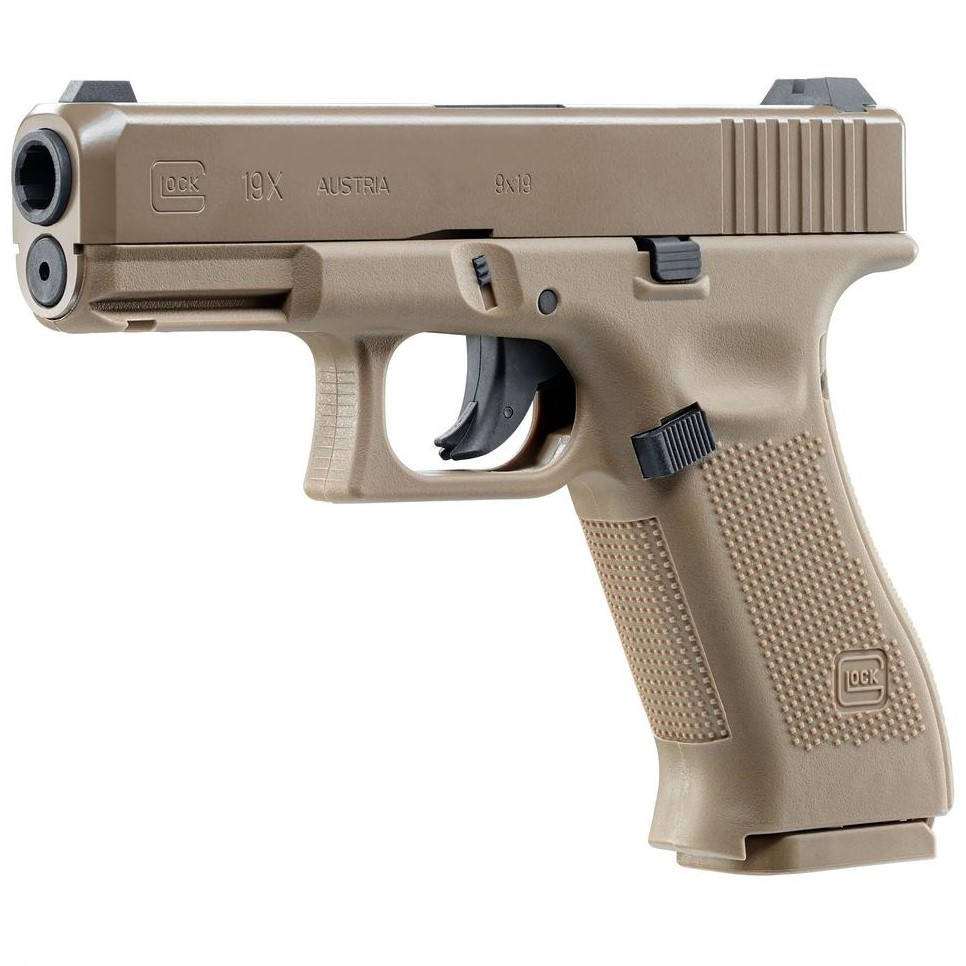 

Пистолет пневматический Umarex GLOCK 19X FDE 4.5 мм 5.8368