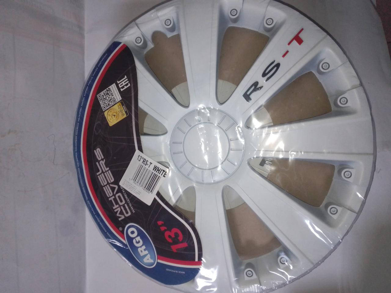 

Колпаки автомобильные R13" RST White белые комплект 4 штуки Argo